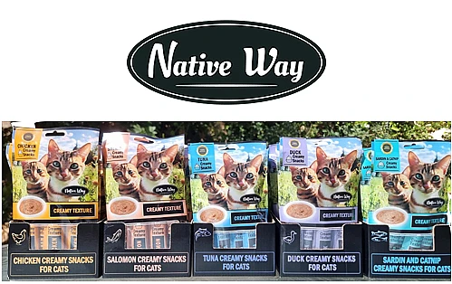 חטיף שלוק לחתול בטעם סרדינים וקטניפ – Native Way