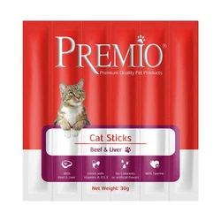 סטיקים לחתול בוגר בקר וכבד  Premio