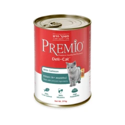 שימורים פטה דלי קט לחתולים גורים סלמון – Premio