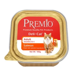 מעדן פטה לחתולים בוגרים סלמון – Premio