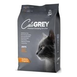 חול פחם פרימיום מתגבש 16 ליטר בריח וניל מנדרינה - CAT'S GREY